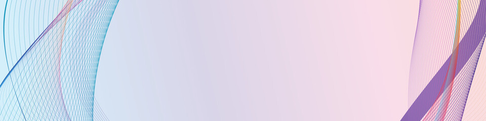 Aufkleber - abstract frame, blend effect. Abstract pastel background with curved wavy lines, soft gradient and loose center. blue, pink and purple background for presentations or web banner