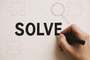 Poster - Identifying solutions through careful analysis and thoughtful connection leads to successful problem resolution in strategic planning
