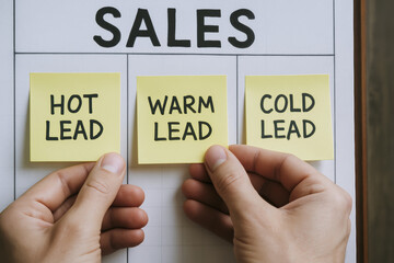 Poster - Effective lead management is key to optimizing the sales process by categorizing prospects according to their engagement levels