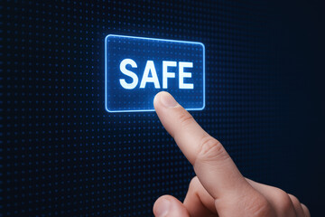 Poster - Activating risk mitigation protocols through secure digital interfaces enhances protection and stabilizes business operations effectively