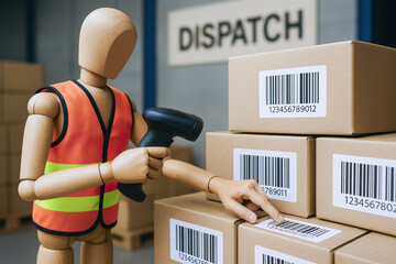 Poster - Efficient inventory management relies on accurate verification processes and thorough scanning to ensure smooth dispatch operations
