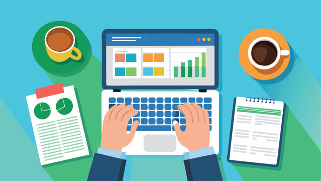 Modern business infographic template with technology icons and communication elements for web and office use