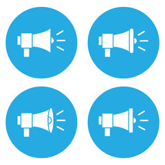 Poster - Speaker icon simple flat icon vector symbol. Speaker Sound Icon with Audio Wave Lines. Speaker with Mute Symbol Icon Representing Silent Audio. Sound Waves icon. noise icons symbol. Loud speaker icon.