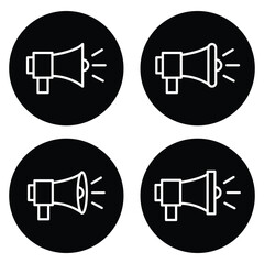 Poster - Speaker icon vector illustration. volume sign and symbol. loudspeaker icon. sound symbol. Speaker Set Icon. Sound Icon. volume icon vector. Volume icon simple illustration logo art. Design eps 10. 