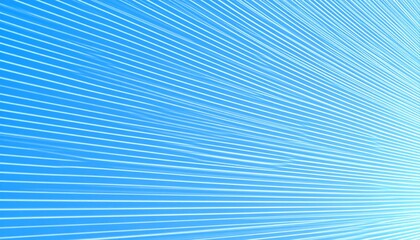Aufkleber - Abstract Blue Lines Radiating Pattern: A Digital Art Creation