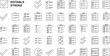 © haris - Collection of various checklist and tick mark icons in outline style design