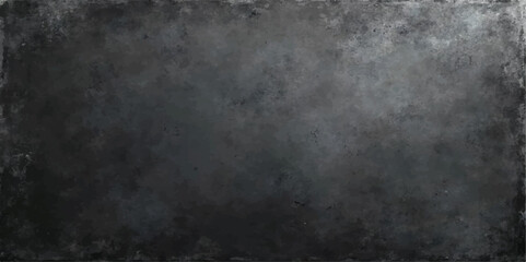 Poster - Dark, smoky grunge wall texture with a misty, moonlit sky
