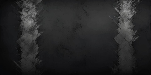 Poster - Dark grunge wall with smoky texture and vintage light