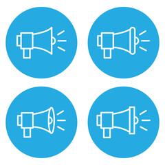 Poster - Speaker icon simple flat icon vector symbol. Speaker Sound Icon with Audio Wave Lines. Speaker with Mute Symbol Icon Representing Silent Audio. Sound Waves icon. noise icons symbol. Loud speaker icon.