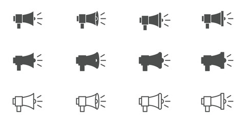 Poster - Speaker icon vector illustration. volume sign and symbol. loudspeaker icon. sound symbol. Speaker Set Icon. Sound Icon. volume icon vector. Volume icon simple illustration logo art. Design eps 10. 