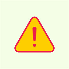 Poster - Illustration of a alert icon. icon related to design elements. suitable for web site, app, user interfaces,element, printable etc. flat icon style. simple vector design editable