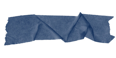 Poster - Isolated dark blue shape against a black background creating a simple abstract composition element