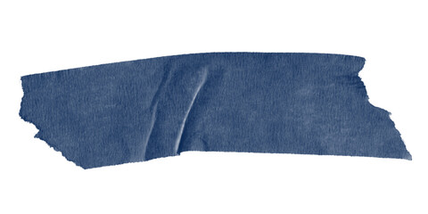 Poster - A dark blue irregular shape on a black background creating a simple abstract visual element art