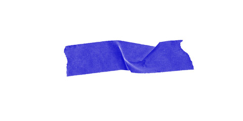 Poster - A blue irregular shape on a black background with slight variations in the edges of the shape