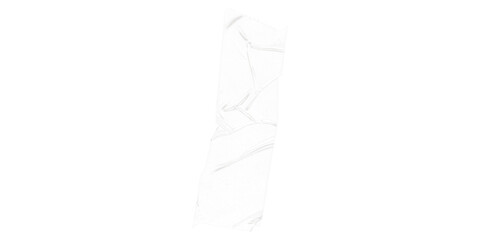 Poster - A white rectangular shape with irregular edges on a black background in a vertical orientation