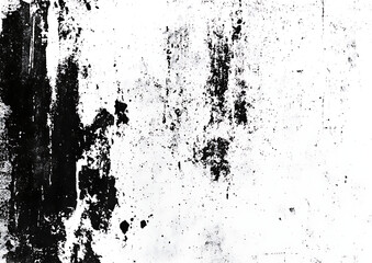 Poster - Abstract grunge texture background, monochrome white and black vector illustration with dust grain noise and scratches for design template in white color isolated on white background.