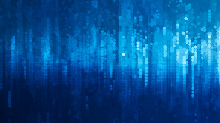 Fototapete - Blue Tech Finance Fintech Background Abstract Pixel Pattern. Abstract Business Tech Science Vector Backdrop.
