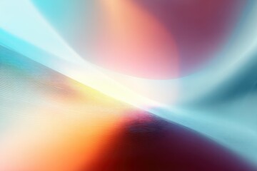 Poster - Vibrant gradient abstract art featuring soft hues blending harmoniously in a serene composition created with light