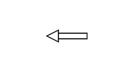 Aufkleber - Black arrow sign icon on white background, a vector illustration of a pointer symbol for business success and web design