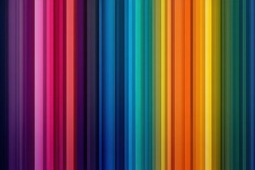 Poster - Vibrant rainbow background with colorful stripes creating an eye-catching visual experience for artistic projects and design