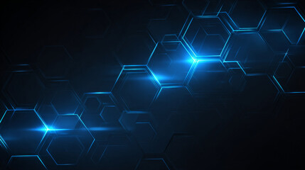 Fototapete - Scene blue light on dark background with effect glowing. Futuristic backdrop design concept. Vector illustration