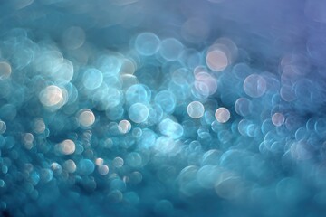 Poster - Serene blue bokeh backdrop perfect for ethereal photography and artistic visuals in dreamy settings