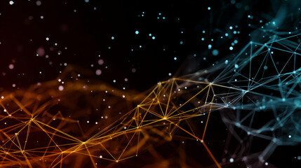 Poster - Abstract technology background with Big data. Internet connection, abstract sense of science and technology analytics concept graphic design. Vector illustration