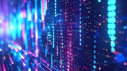 Abstract digital code background