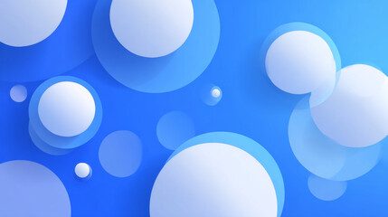 Poster - Abstract blue modern background with circle elements. Digital technology concept. vector illustration art
