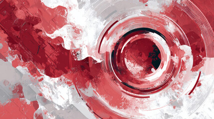 Poster - red white modern abstract background design