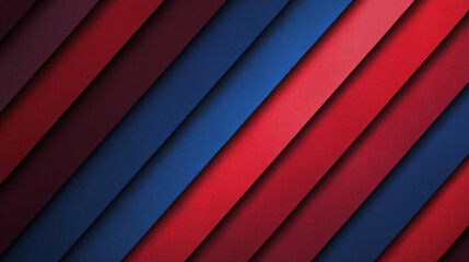 Poster - Abstract horizontal light red and blue stripe lines background. You can use for ad, poster, template, business presentation. Vector illustration