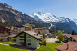 © olyasolod - View of alpine Wengen village in Bernese Oberland, Switzerland