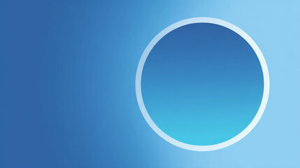 Poster - Circle abstract background. Blue gradient circular shape elements. Minimalist geometric pattern. Modern design. Suit for presentation, brochure, cover, wallpaper, website, business, backdrop