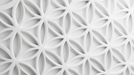 Poster - Abstract white Geometric banner design background.