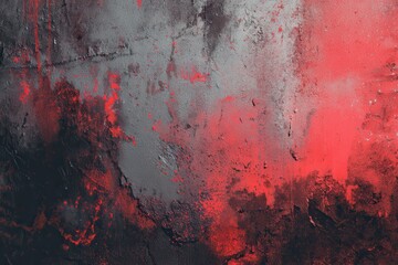 Poster - Abstract grunge texture background in shades of red with dark accents showcasing a textured and dynamic visual effect