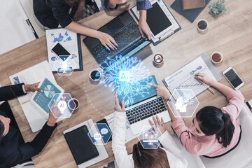 Poster - AI integration into systems including speech, chatbot, analytics, automation, and digital intelligence for innovation and smart technology deployment Vouch