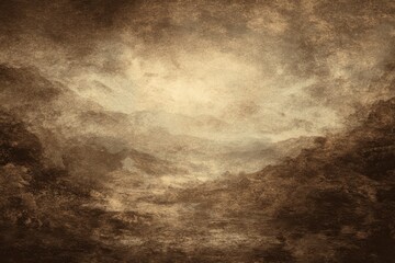 Poster - Vintage sepia-toned abstract art background design featuring dynamic textures and gradients that evoke a sense of nostalgia and timeless beauty