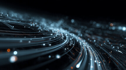 Big Data futuristic, hi tech technology, light line design. Vector datum digital background. Illustration innovation data system, cyber space, communication internet, information, connection concept