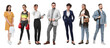 © New Africa - Different people on white background. Full-length portraits