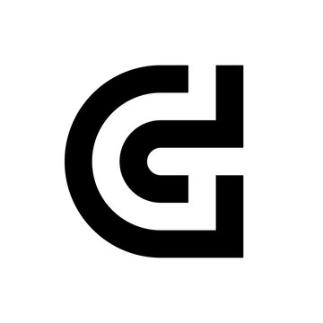 Letter GD creative monogram logo design