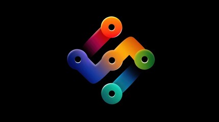 Poster - Connection logo design, no logos, no brands