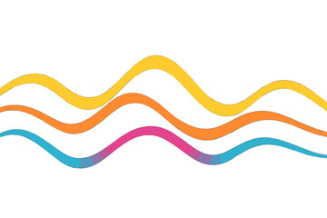 Poster - Vector illustration of modern abstract wave lines set against a black background