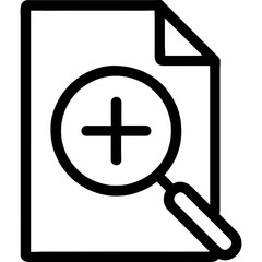 Fototapete - Zoom in plus icon outline vector