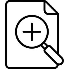 Fototapete - Zoom in plus icon outline vector