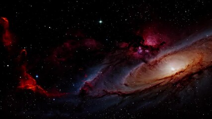 Wall Mural - Cinematic Nebula Clouds Floating in Space