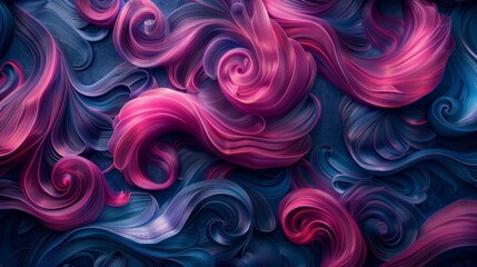 Poster - Vibrant abstract illustration of energy, creativity, fantasy, mystery, love, joy