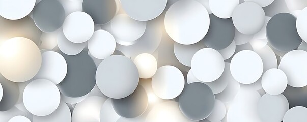 Poster - Abstract background with a gray circle. White and gray abstract modern transparency circle presentation background. Circles template modern design. Object web design. Round shape. Minimal poster.