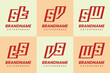© Prayoga - Letters ST TS SV VS SW WS Monogram Logo Set, suitable for any business