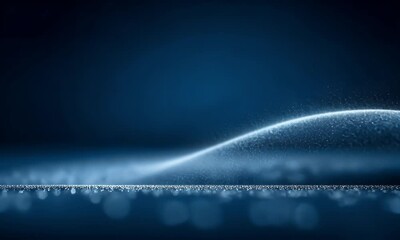 Sticker - Blue Particle Wave Abstract Background