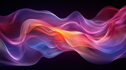 Fototapete - Abstract flowing, vibrant colors